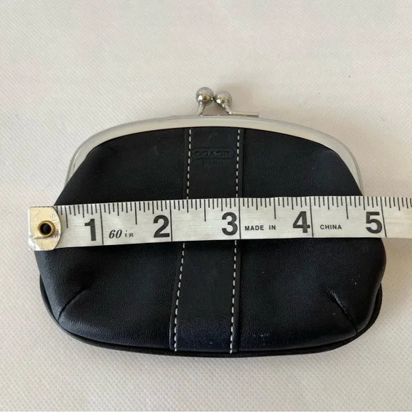 Coach Black Wallet Elegant Leather Accessory - Picture 6 of 12